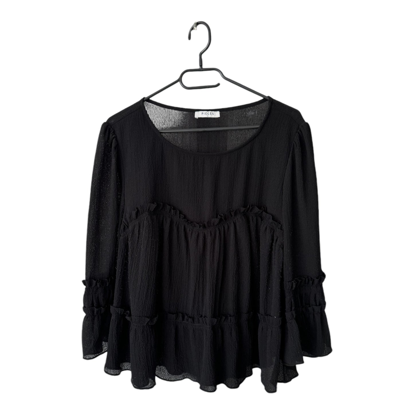 Blouse noire Pieces (XL)