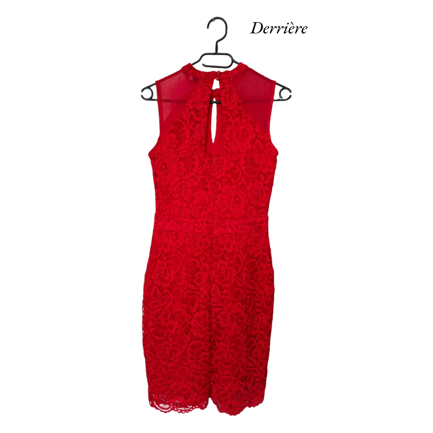 Robe dentelle rouge Morgan (36)