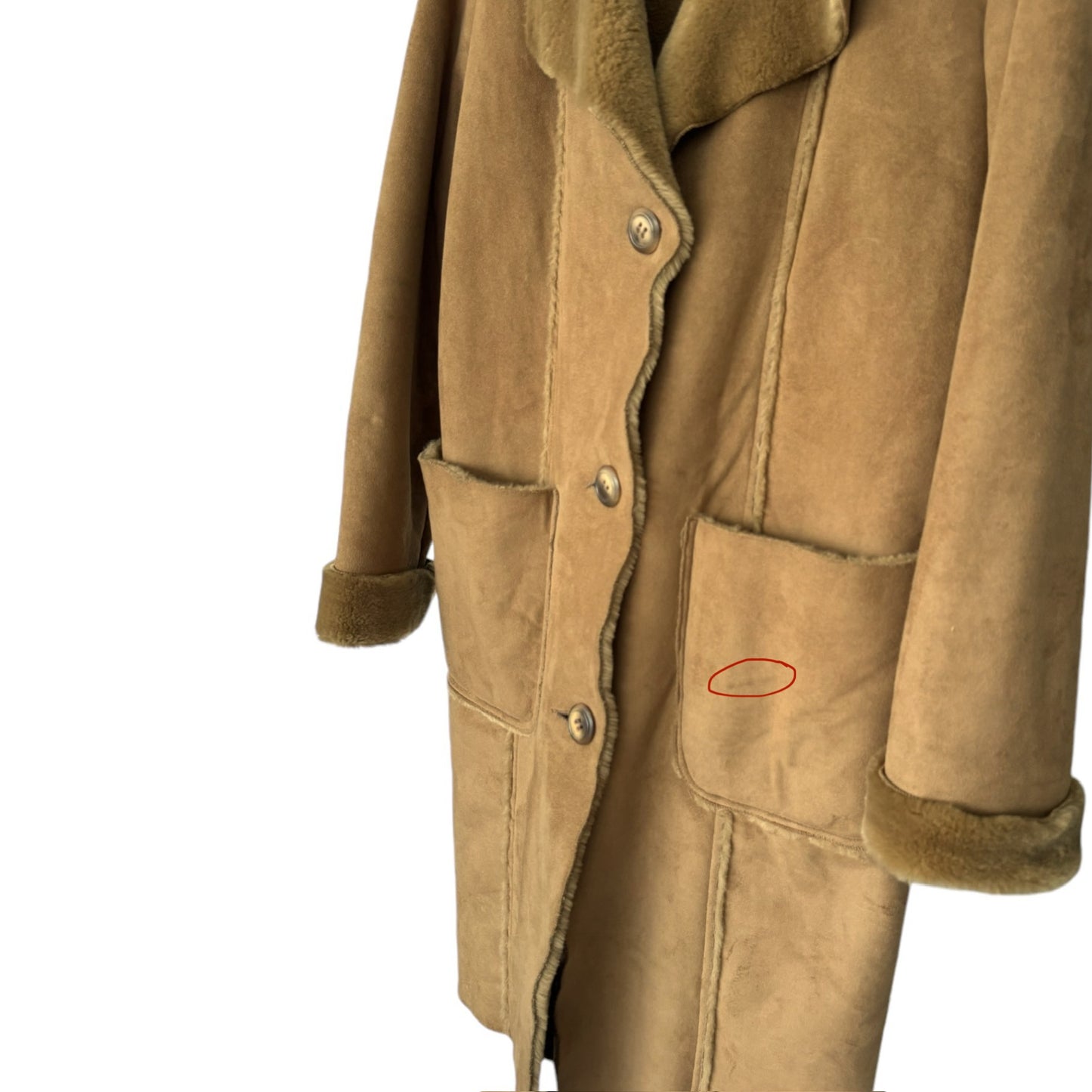 Manteau façon peau lainée Armand Thierry (taille 1)