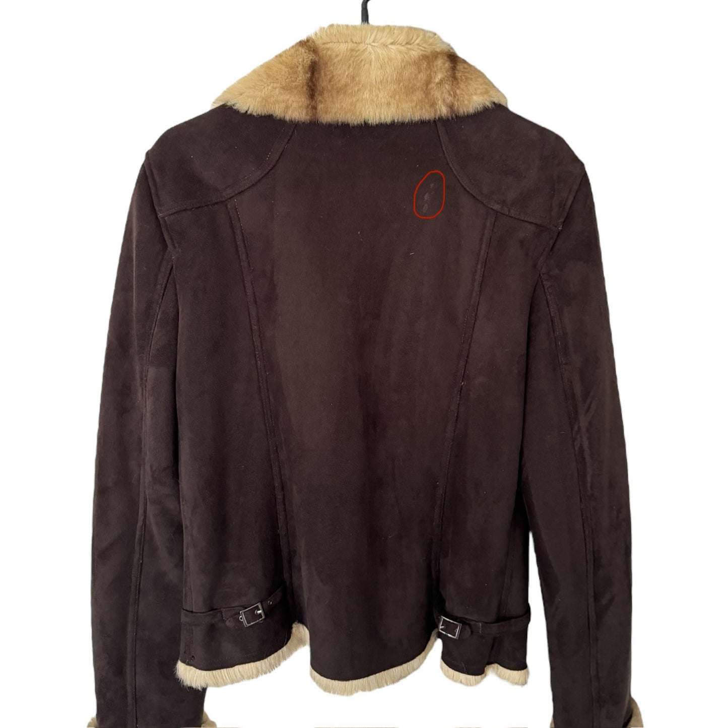 Manteau façon peau lainée Caroll (38)