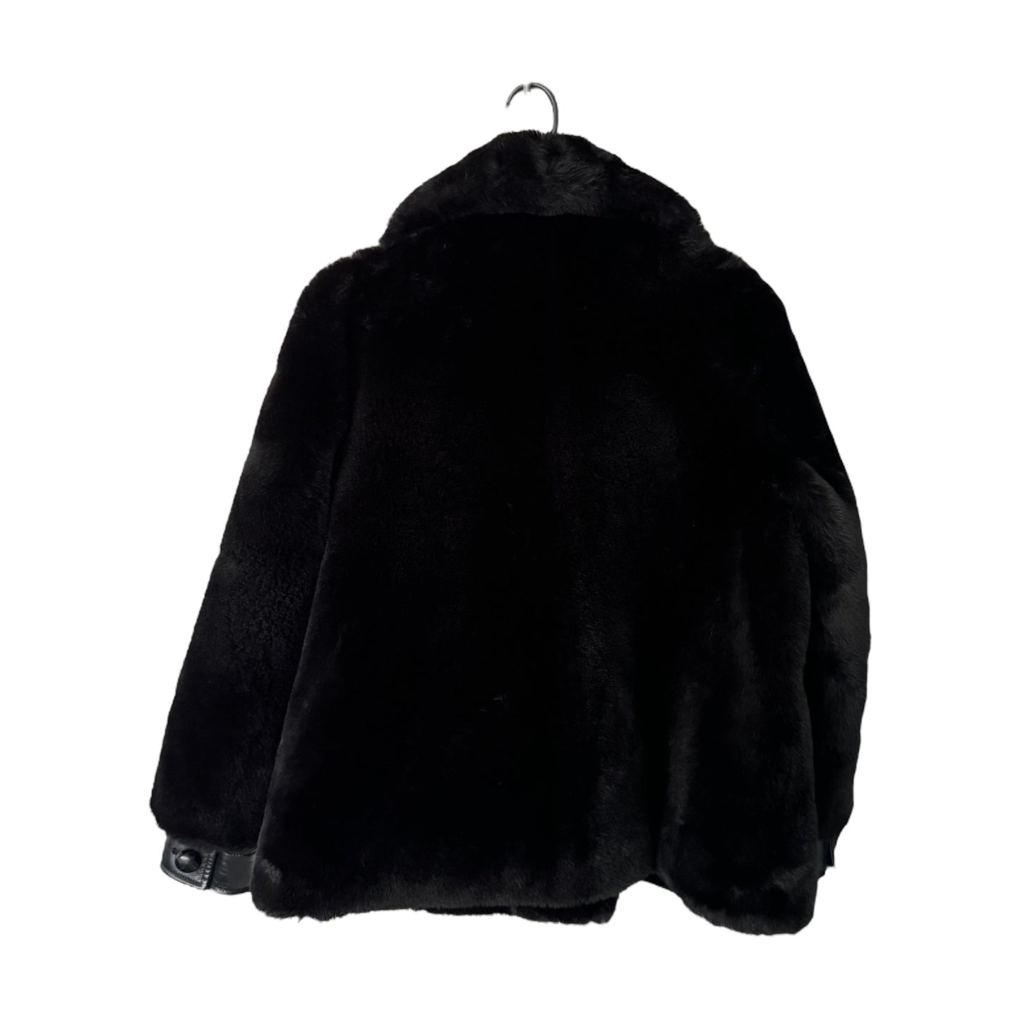 Manteau fausse fourrure noir The Kooples (38)