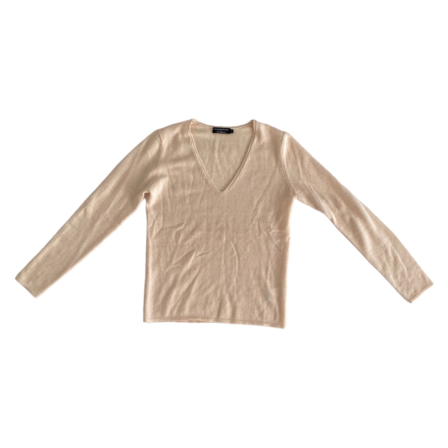 Pull rose Monoprix 100% cachemire (taille 0)