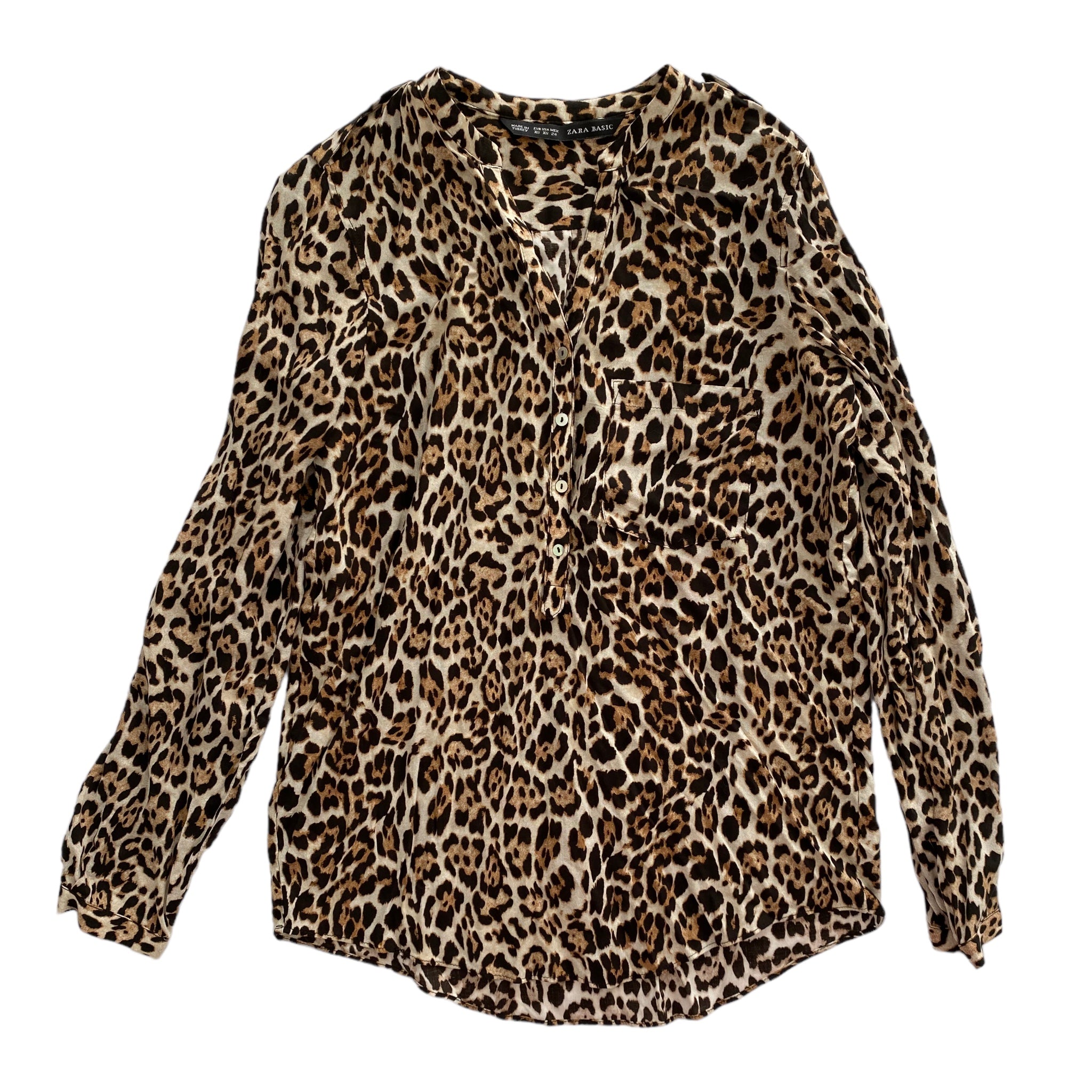 Chemise leopard online zara