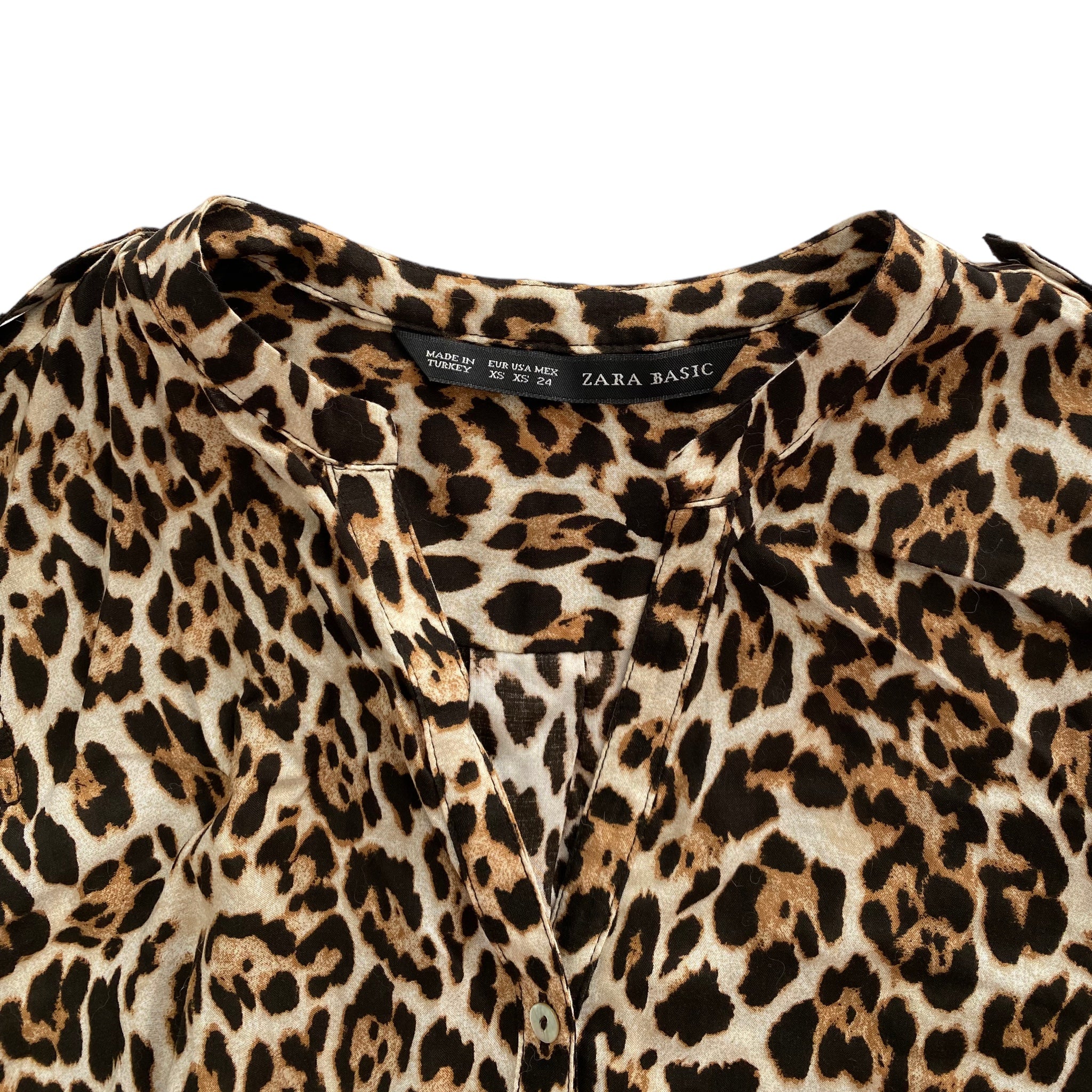 Chemisier leopard Zara XS