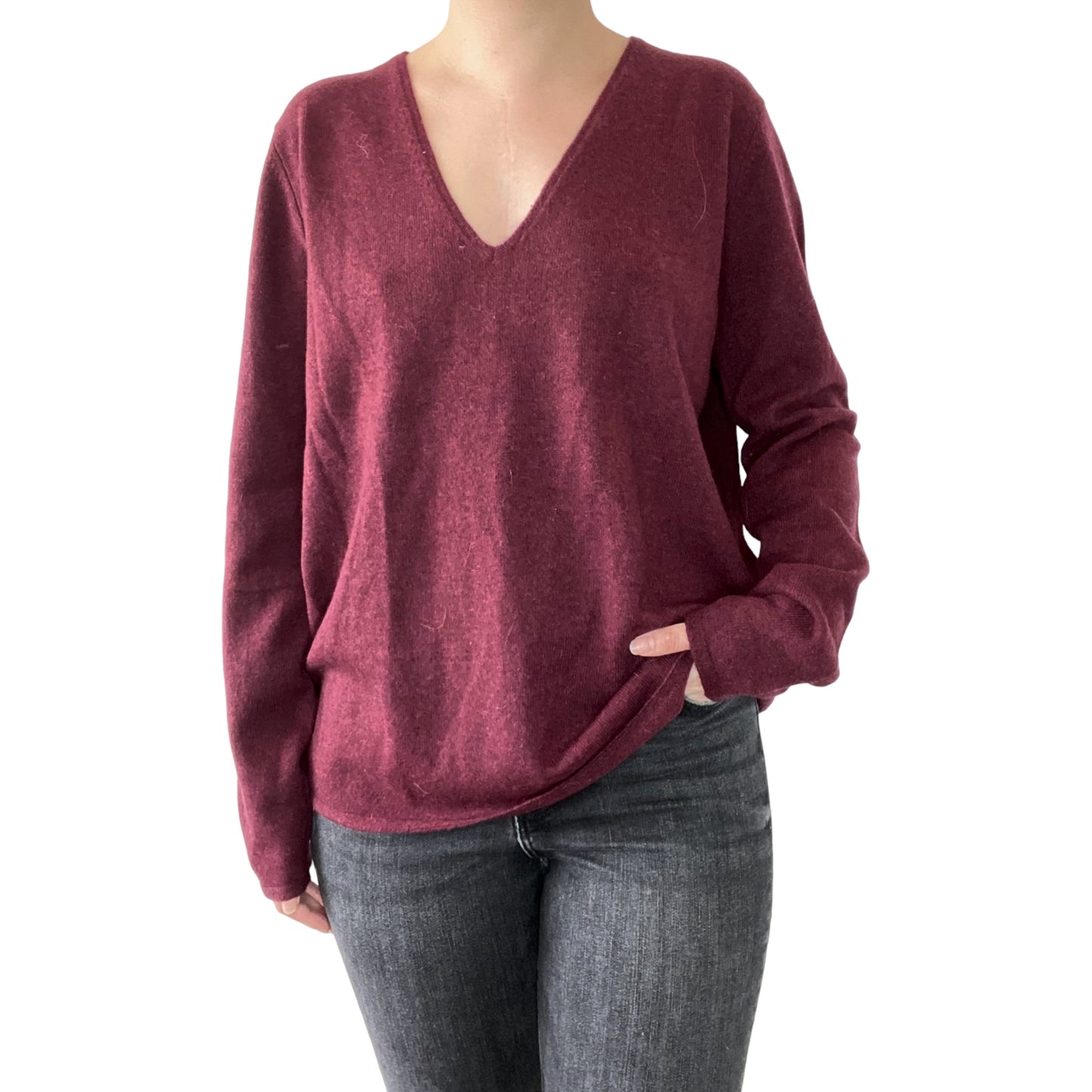 Pull violet Monoprix 100% cachemire (taille 4)