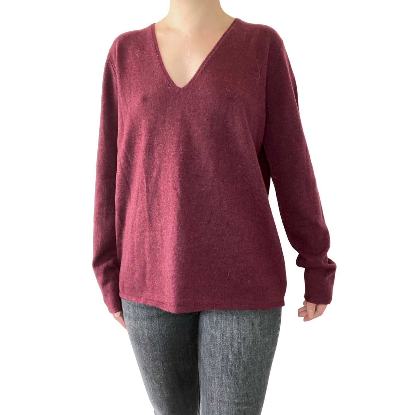 Pull violet Monoprix 100% cachemire (taille 4)