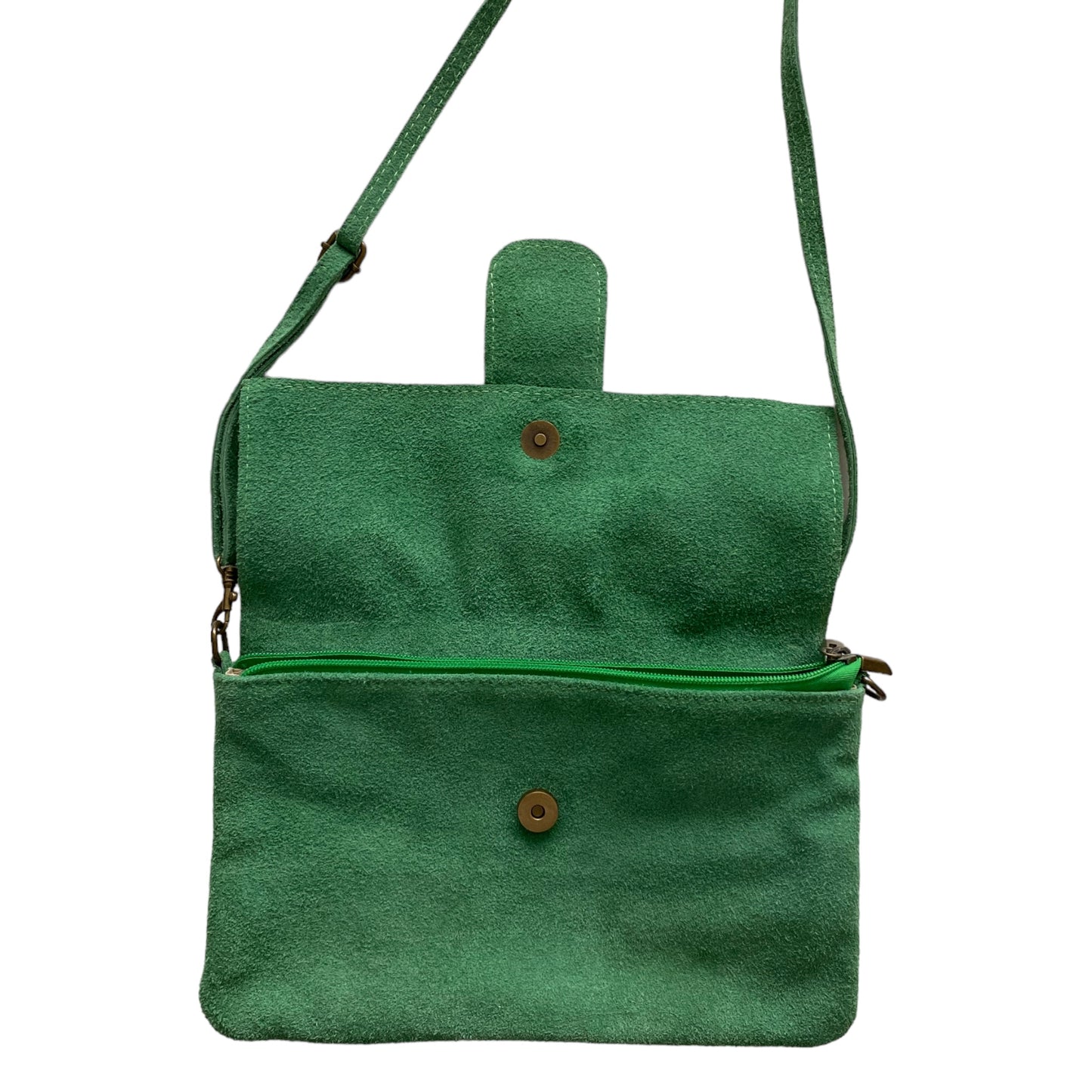 Sac vert en cuir