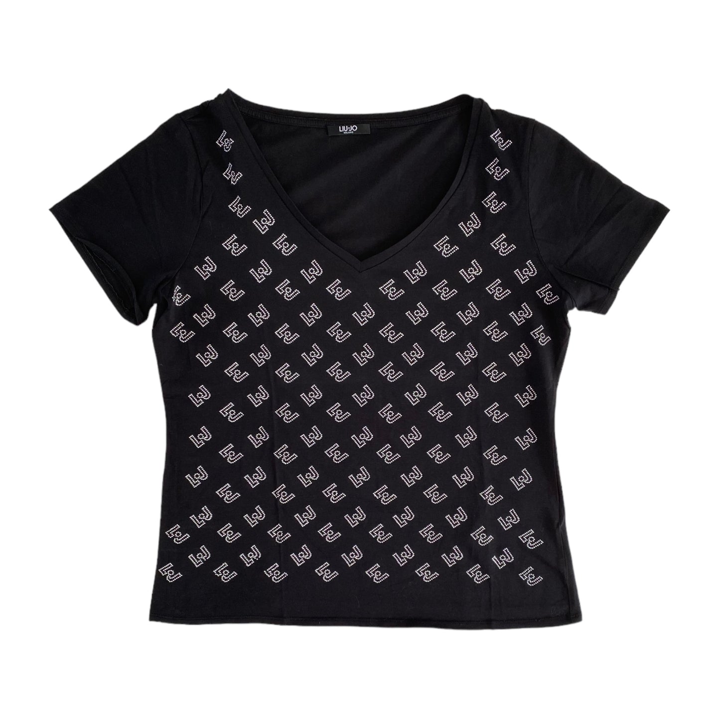 T-shirt strass argenté Liu Jo (XL)