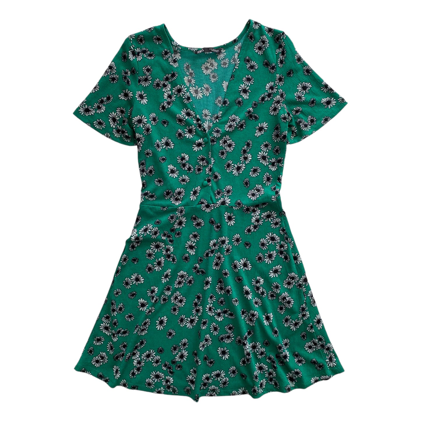 Robe verte à fleurs Zara (S)