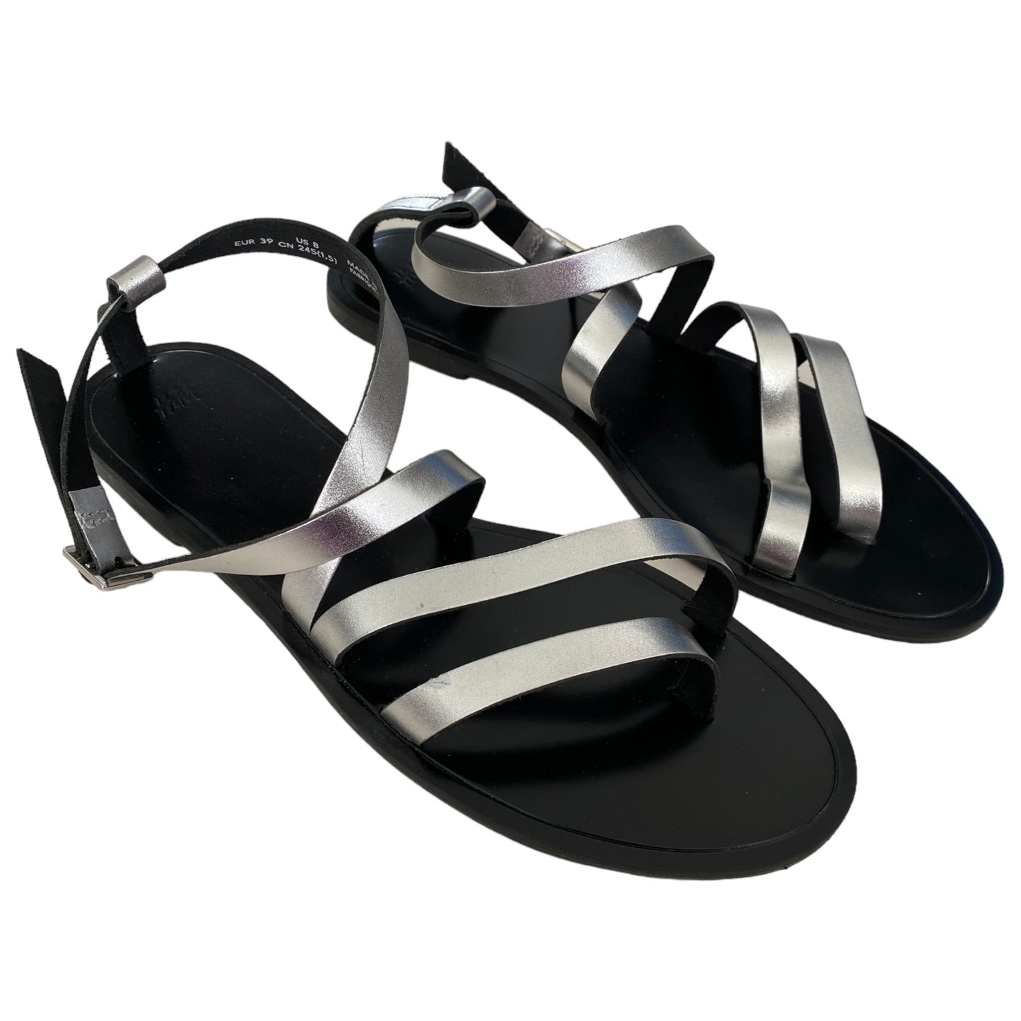 Sandales argent H&M (39)