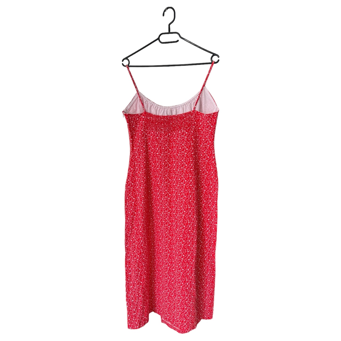 Robe rouge à fleurs Zara (XL)