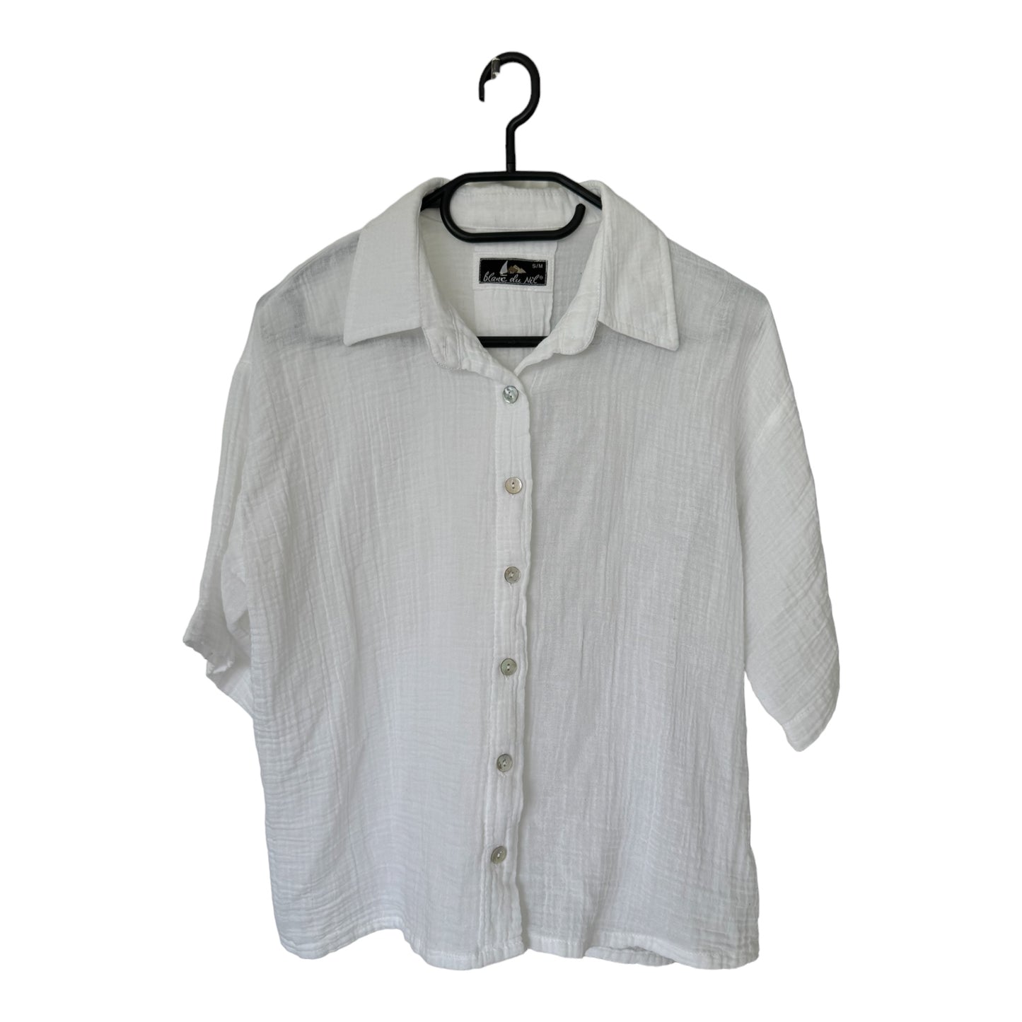 Chemise à manches courtes Blanc du Nil (S/M)